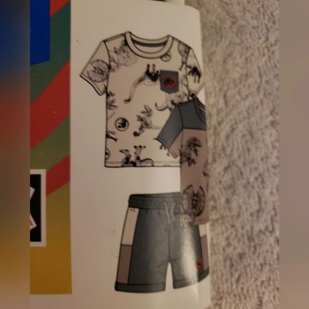 Jurassic Park 3 piece Kids Shorts Set - Picture 2 of 4